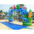 Aqua Fountains Play Structure Fiber Glass Carton Gate Water Sprayground For Adults